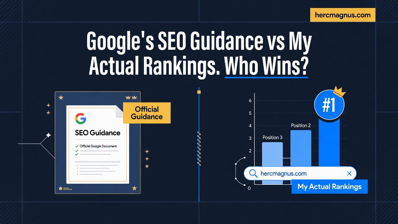 Google’s SEO Guidance vs My Actual Rankings. Who Wins?