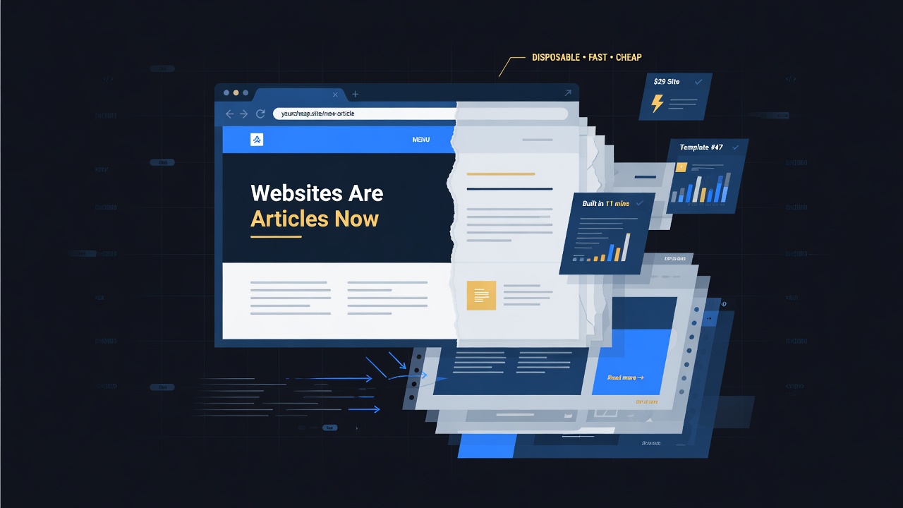 websites are articles now