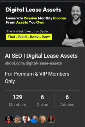 AI SEO | Digital Lease Assets private Skool community