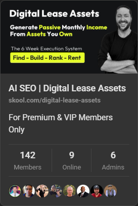 AI SEO | Digital Lease Assets private Skool community