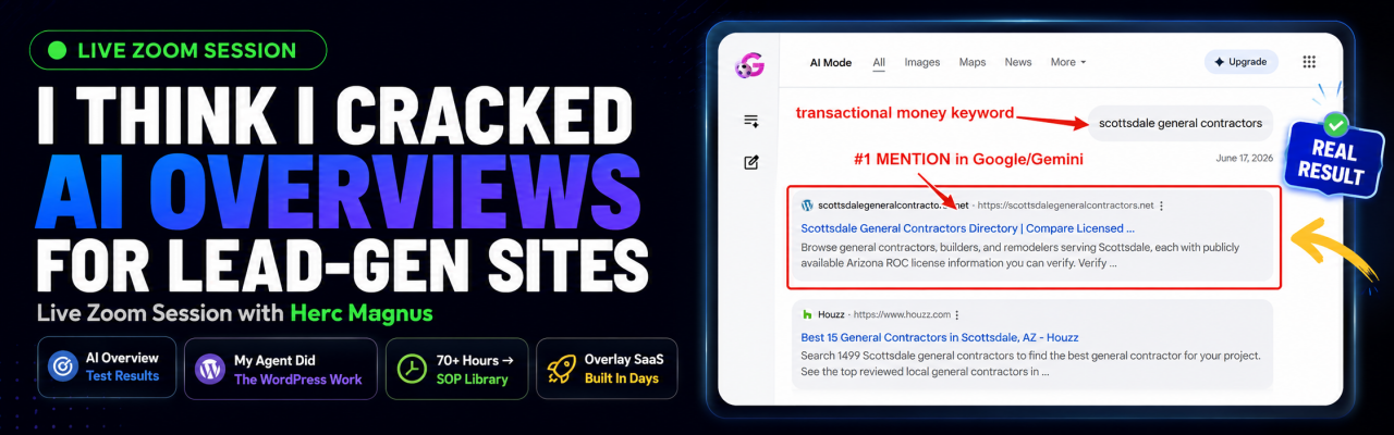 I Think I Cracked AI Overviews For Lead Gen Sites!